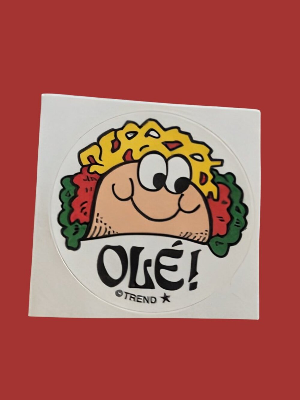 10/$25 Taco "Ole" Scratch & Sniff Retro Sticker